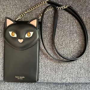 Kate Spade cats crossbody phone case.
